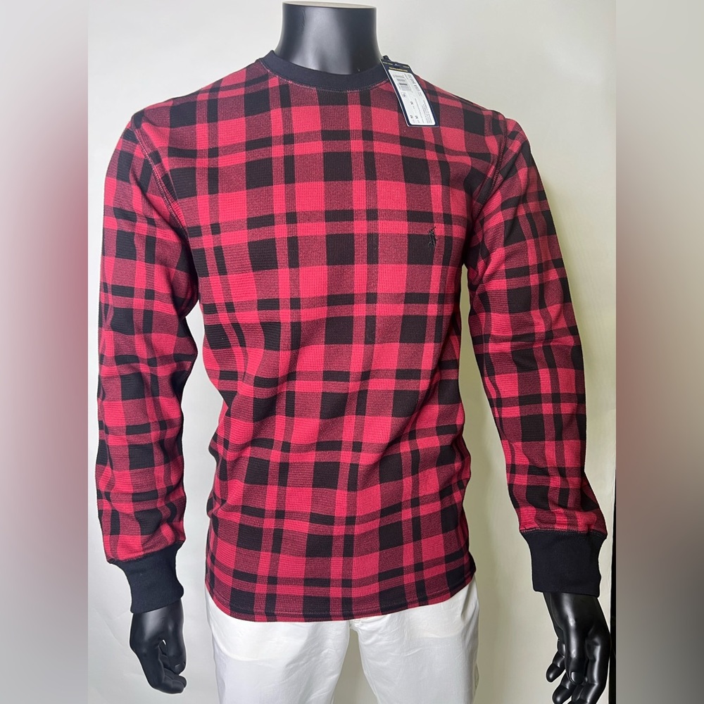 Polo Ralph Lauren Long Sleeve LS lumber jack plaid thermal shirt